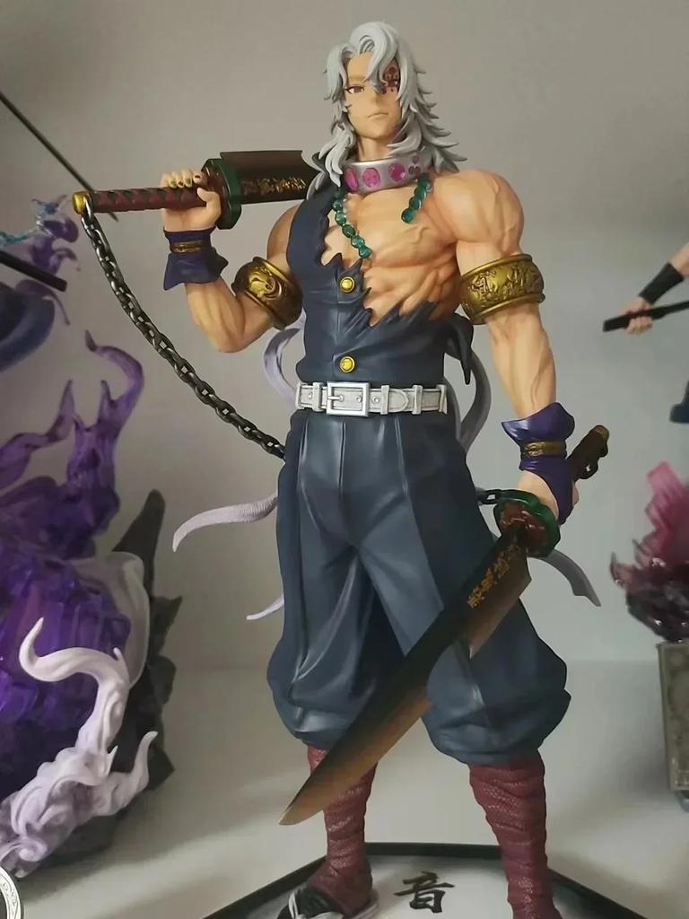 30cm Demon Slayer Figures Hantengu Anime Figure Himejima Gyoumei Figurine Kimetsu No Yaiba Tomiokagiyuu Statue Gk Pvc Toys Gift