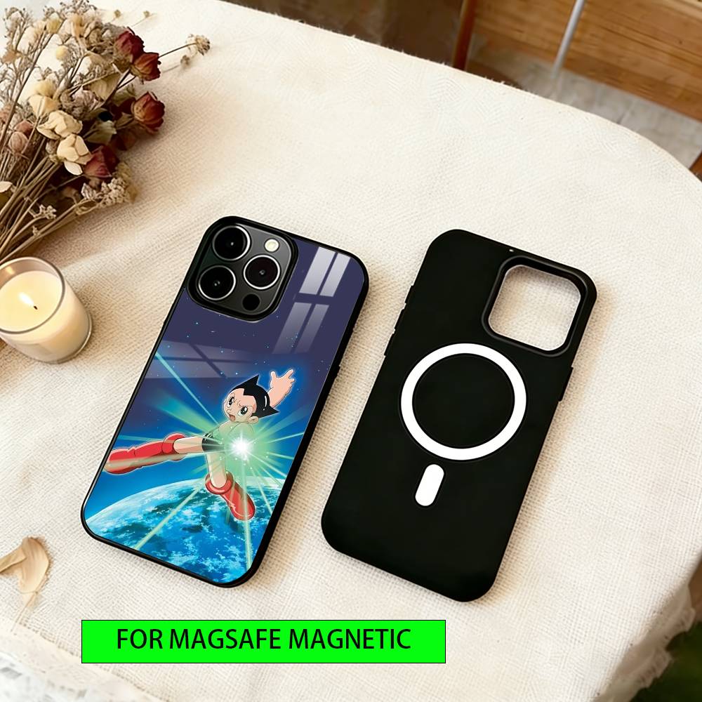 Astro Boy Phone Case Magnetic with Magsafe Wireless Charging For iPhone17,16,15,14,13,12,11 Plus,Pro