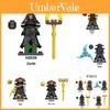 Rox Kur Ninjas Bloques de Construcción de Plástico Modulares Kit Para Juego Creativo y Aprendizaje