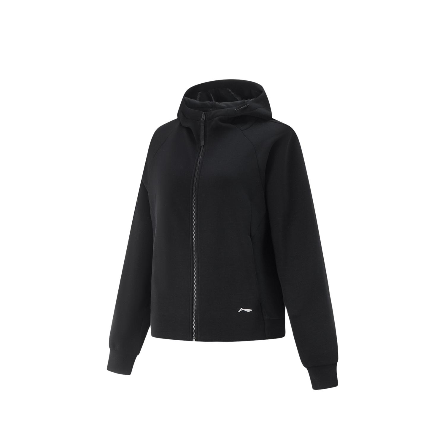 

Спортивная повседневная простая толстовка с капюшоном на молнии Li Ning Fitness Series для женщин AWDV512-7 XS