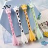 Soft Grip Pen 2pcs Giraffe Shape Gel Cute Cartoon Animal Smooth Writing Creative Pedestal Design for School Students Party Office
