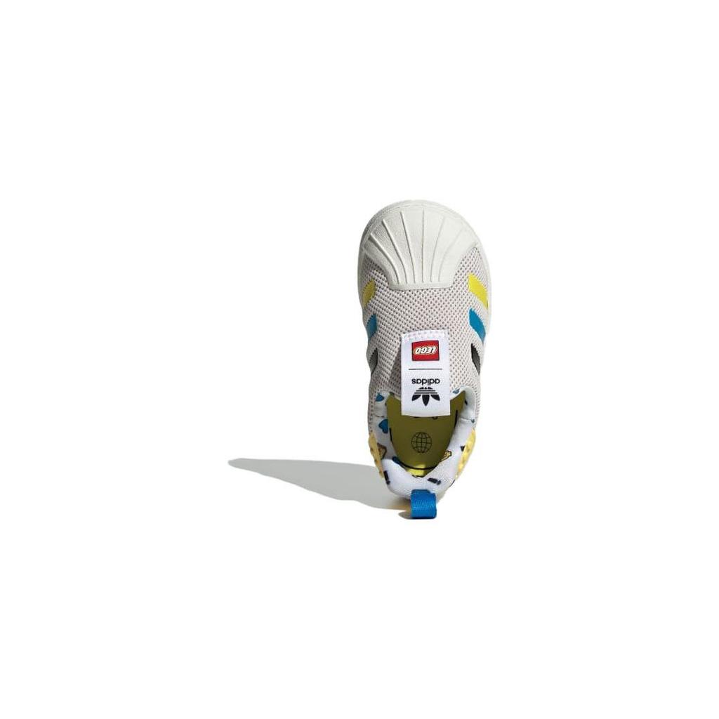 LEGO x Adidas Originals SUPERSTAR 360 Abrasion Resistant Breathable Low top Toddler Shoes Beige Infant And Toddler IF2918