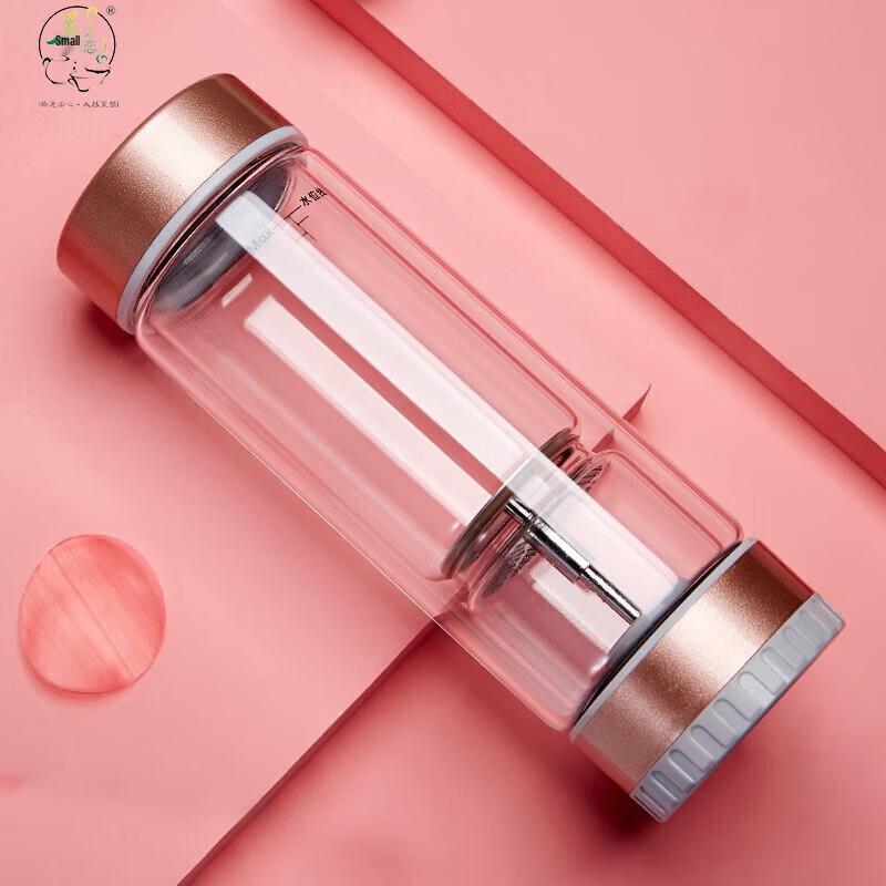 Portable Double-Layer Glass Tea Cup