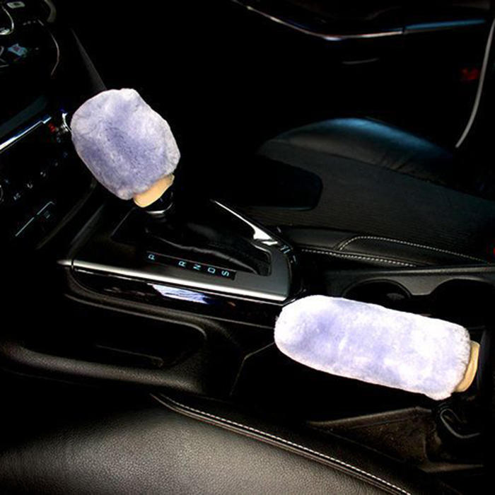 L-elf 2 Pcs Fluffy Plush Gear Shift Cover Handbrake Cover Set for Automatic Gear Shift Grip,Black L-elf 2 Pcs Fluffy Plush Gear Shift Cover Handbrake Cover Set for Automatic Gear Shift Grip,Black