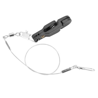 Morsetto a Presa Potente Rilascio Palo Clip a Scatto Morsetto Filo da Pesca in Acciaio Perni a Forma di U per Pesca in Mare