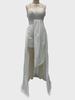 2025 Spring Women's Slim White V-neck Lace Tube Mini Dress