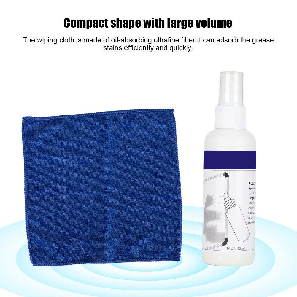 Non corrosive Digital Products Whiteboard Spray Cleaner with Cloth Cleaning Tool Kit