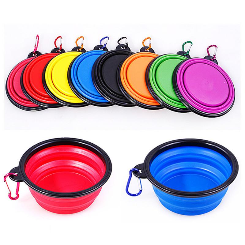 Silicone Pet Folding Bowl, Dog Rice Bowl, Dog Food Bowl, Dog Bowl, Anti-overturning Pet Bowl, Cat and Dog Food Utensils, Dog Bowl Supplies