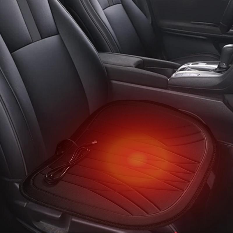 Heated Car Seat Cover 12V Seat Cushion Car Heating Cushion Winter Heated Seats Car Seat Warmer  For Front/Rear Seats Cardriver