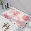 Simple Wind Household Diatom Mud Mat Can Be Cut and Easy To Take Care of Foot Mat Absorbent Non-slip Quick Dry Wear Resistant Dirty Mat