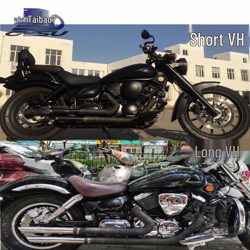 Fits Lifan V16 Cruiser 250 with Retro VH Exhaust & Muffler (Meets China III/IV Emission Standards)