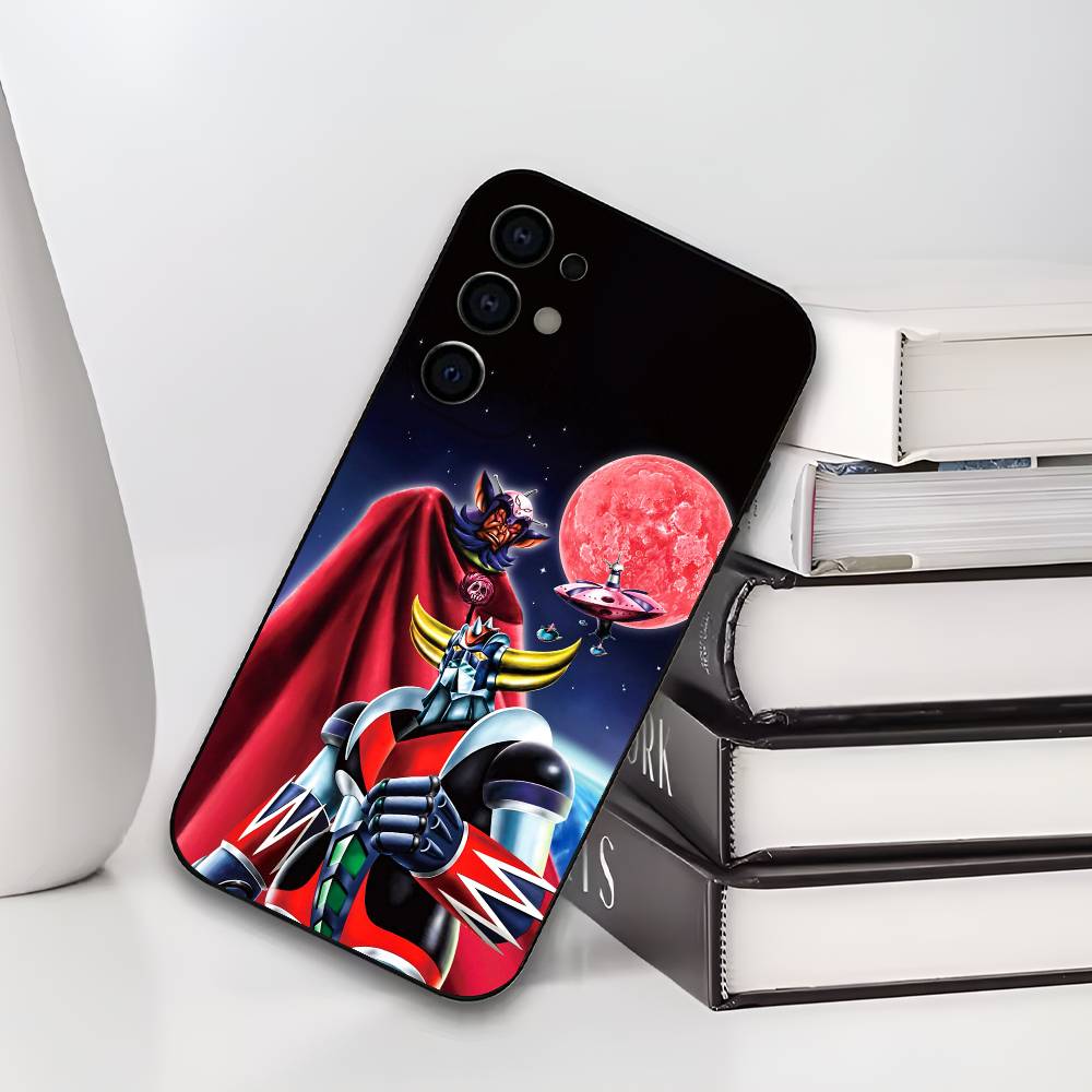 Soft Silicone Black Cover UFO R-Robot G-Goldorak Phone Case Compatible with Samsung S25 S24 S21 S22 S23 S30 Ultra S20 plus