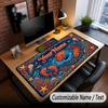 Fish Ocean Theme Custom Mouse Pad Personalized With Name Text Customized Desk Mat For Office Home Decor