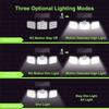 3‑Head Solar Outdoor Wall Light, Motion Sensor Security Light, 270° Wide‑Angle Illumination Waterproof Lamp for Garden, Garage, Yard