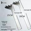 Stainless Steel Sloping Shelf Brackets, 25CM Left & Right Support, Plywood Welding Piece