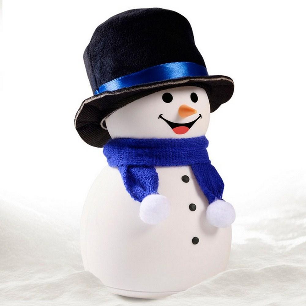 Weihnachten Schneemann Nachtlicht Für Kinder Nettes Geschenk Pat Einstellbare LED Lampe Mit Musik Modus Spielzeug Schlafzimmer Derocation Zubehör