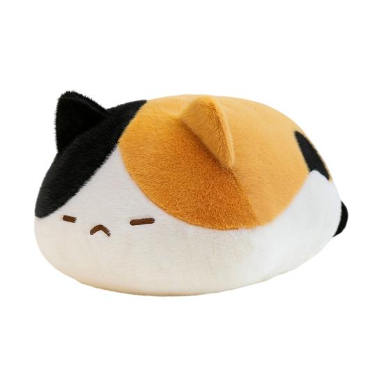 Lying Down Cat Plush Pillow Soft Stuffed Kitten Doll Cute Sleeping Cat Plushie 30cm B