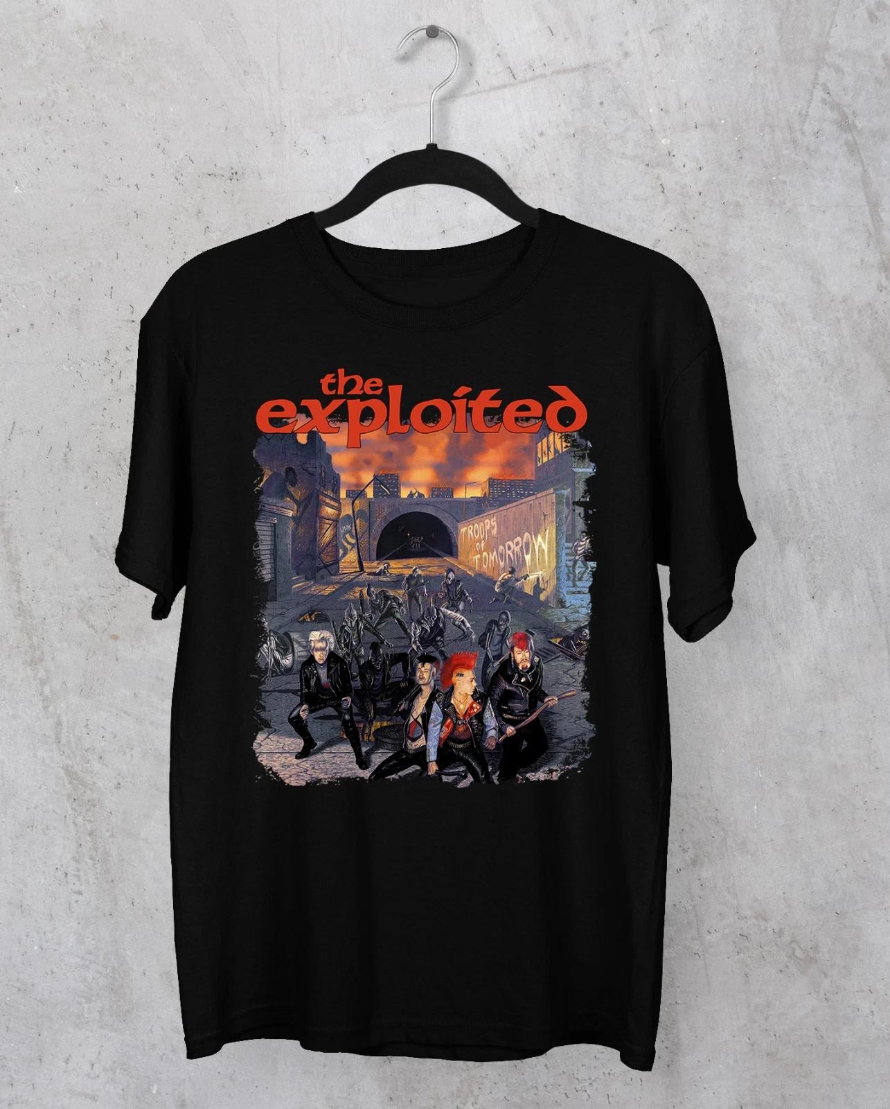 NEW The Exploited Band Cotton Black T Shirt All Size For Fans TR600 XL
