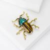 2024 European & American Street Style Beetle Brooch - Personalized Alloy Pin with Oil Drop Detailing