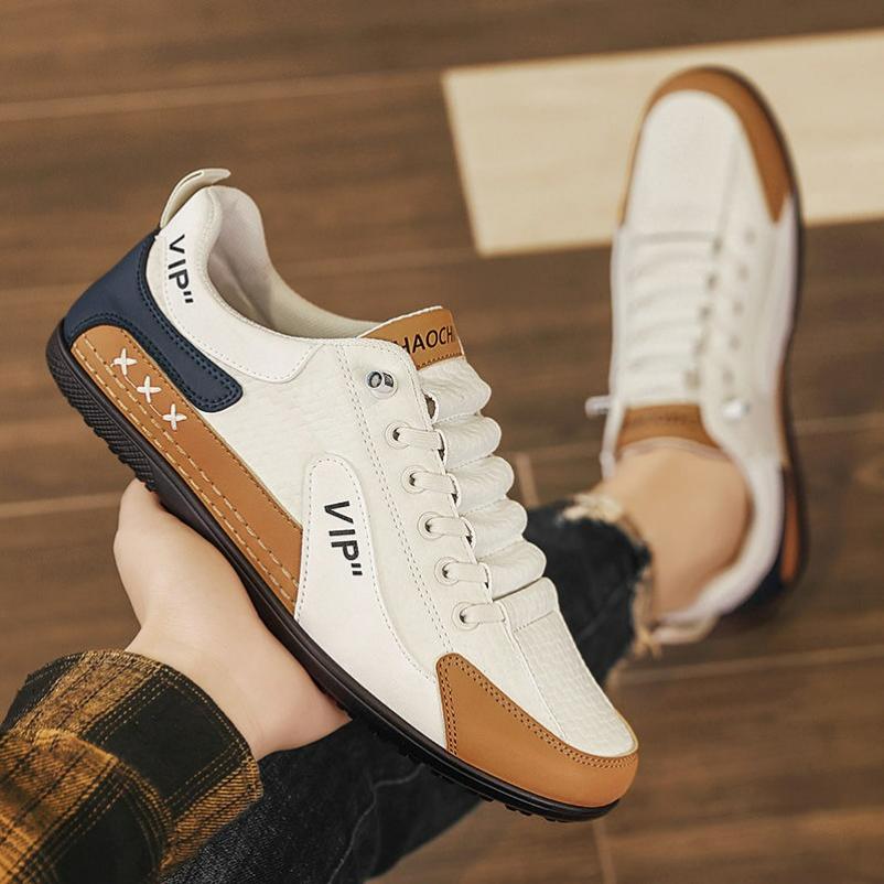 

Men s Casual Shoes, Outdoor All-match Soft-soled Pedal Small Leather Shoes, Breathable Thin Men s Shoes EU43/CN44 белый