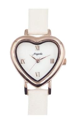 [Follow] Watch Fragola Heart Case Belt Watch N00124S-1 PGWH Women's White