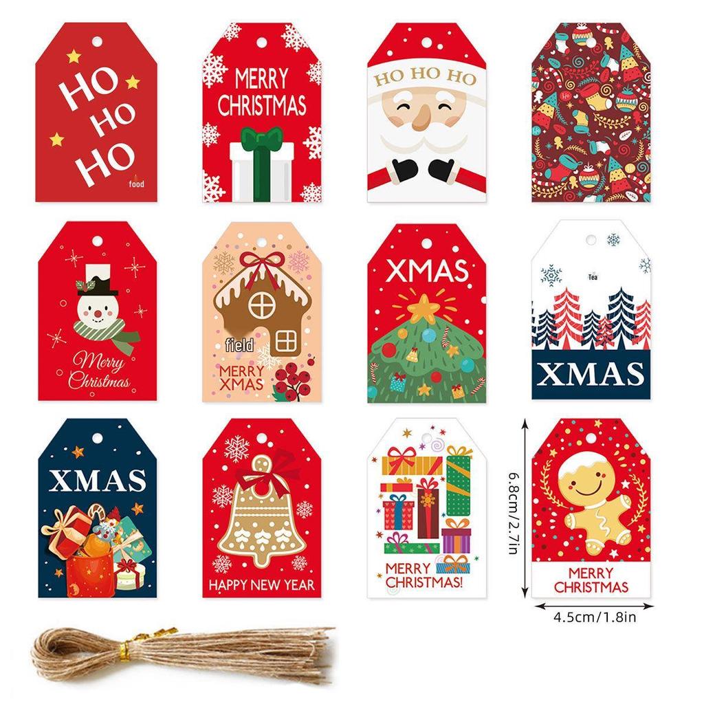 Christmas Tree Hanging Tag & Gift Message Card