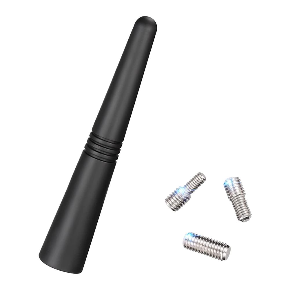 New Carbon Fiber Screw Metal Short Stubby Mast Antenna Car Styling Roof Antenna Enhanced Signal For Benz Car Accessories