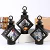 Halloween Decorative Lantern, Spooky Witch Pumpkin Scarecrow LED Night Light, Battery Operated Table Lamp for Holiday Party Decoration