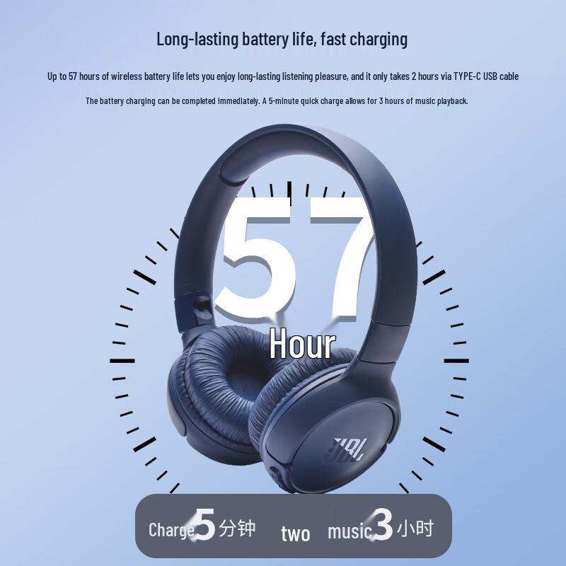 JBL TUNE520BT Over-Ear Bluetooth Headphones