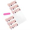 Red And White Contrasting Polka Dot Manicure, Three-dimensional Flower Wearable Nails, Casual Whitening Nails, Fake Nails