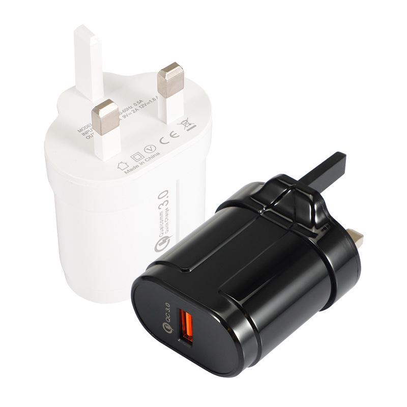 QC3.0 18W USB Fast Charge Travel Adapter, 5V 3A