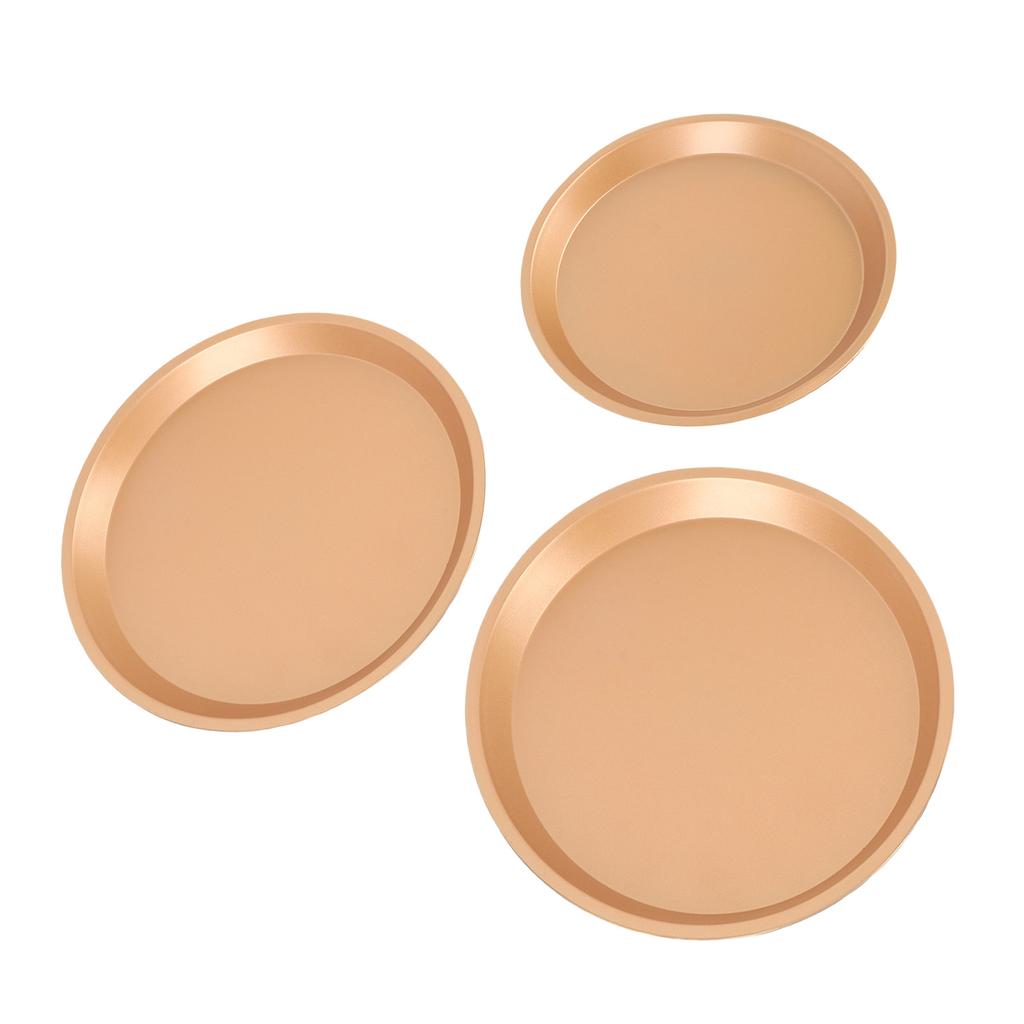 Carbon Steel Pizza Pans Uniform Heat Conduction 10 Inch 11 Inch 12 Inch Pizza Baking Trays for Various Ovens