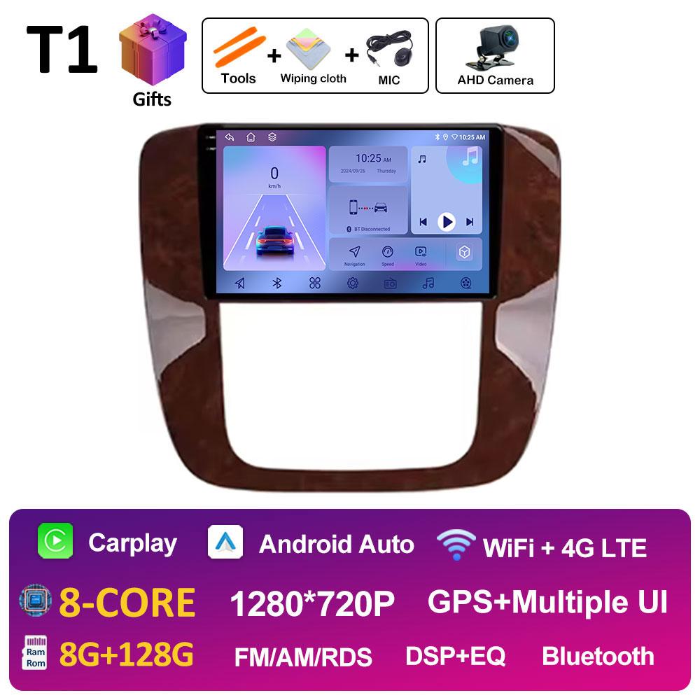 Android 14 For GMC Yukon Chevrolet Tahoe Suburban 2008 2009 2010 2011 2012 Wireless Carplay DSP Stereo Android OS BT Accessories