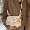 Underarm niche cheese bag women's autumn new fashion shoulder underarm bag crossbody small square bag