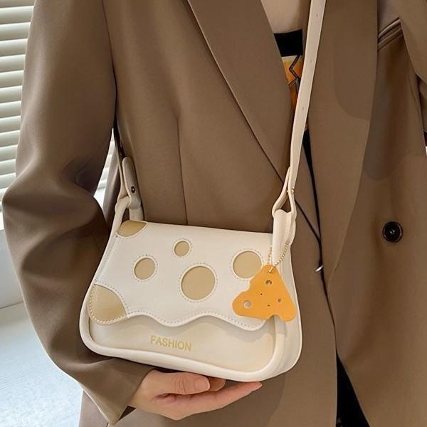 Underarm niche cheese bag women's autumn new fashion shoulder underarm bag crossbody small square bag