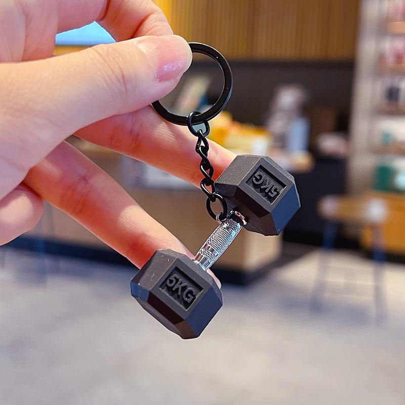

2025 Новая штанга силиконовая гантель тренажерный зал подарки для любителей тренажерного зала подарок фитнес-тренеру рюкзак подвеска в машину