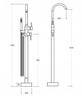 ILLUSION I Light Gold Floor-standing Bathtub Tap from Besco