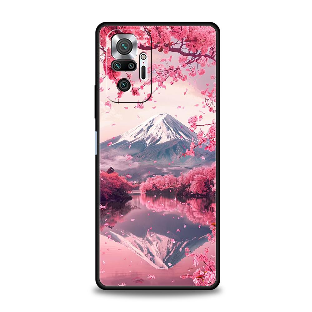 Japanese Anime Landscape Art Phone Case For Xiaomi Redmi Note 14 13 12 10 11 Pro Plus 14C 13C 12C 10C 9C 5G Soft TPU Cover