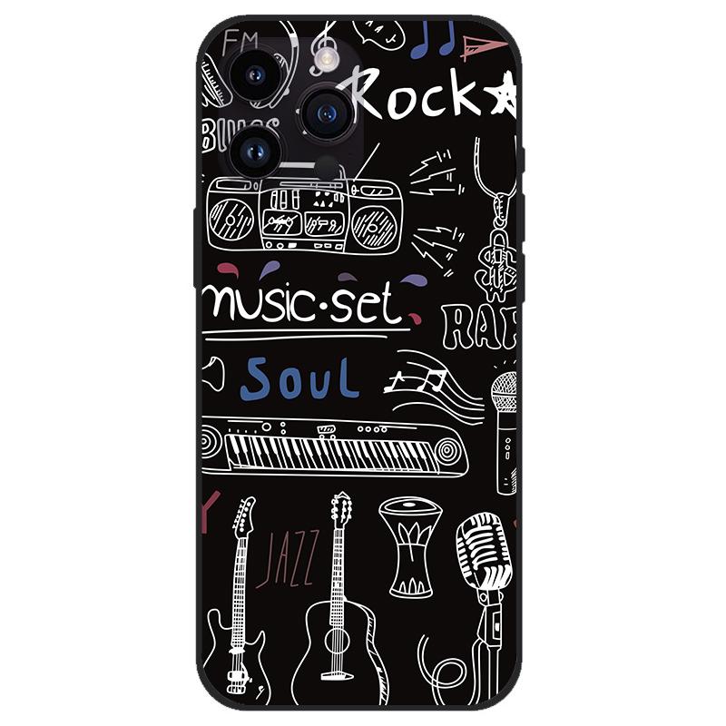 Cases For Apple iPhone15/15Pro/15Plus/15Max Unique Design Soft Silicone black Anti Drop Phone Cover For iPhone 15 Pro max