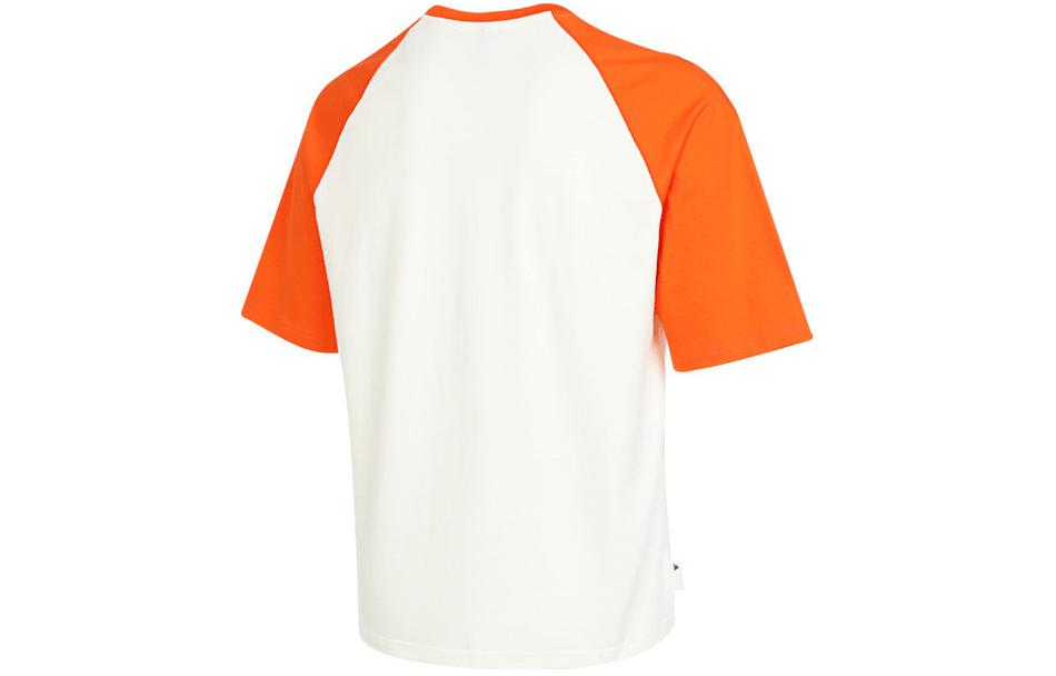 adidas T Shirts Men's Orange Crew Neck Moderate Straight Fit JI9820