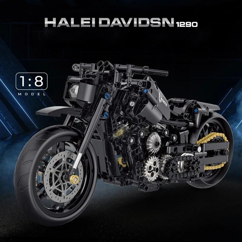 Kit Moto Da Costruzione Hanley Car: 445 Pezzi, Modello MOC Superbike Tecnico - Regalo Per Adulti E Bambini