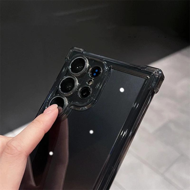 Luxury Clear Shockproof Hard Acrylic Case Cover for Samsung Galaxy S25 Ultra S24 S23 FE S22 Plus A16 A55 A54 A15 A25 A35 A53 5G