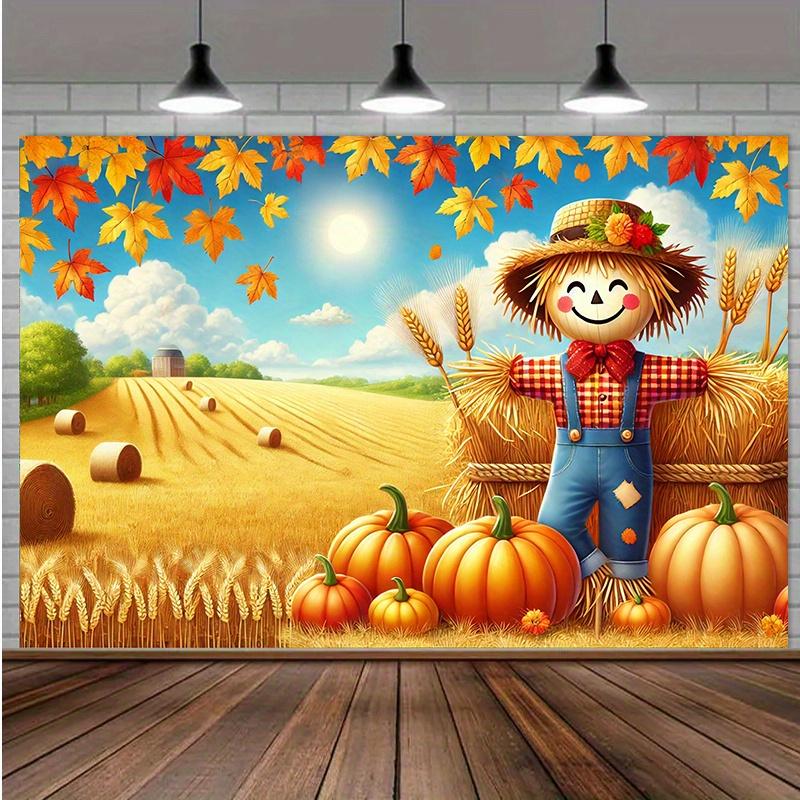 1 piece  golden wheat field background cloth  multifunctional background wall decoration  party decoration  holiday gift