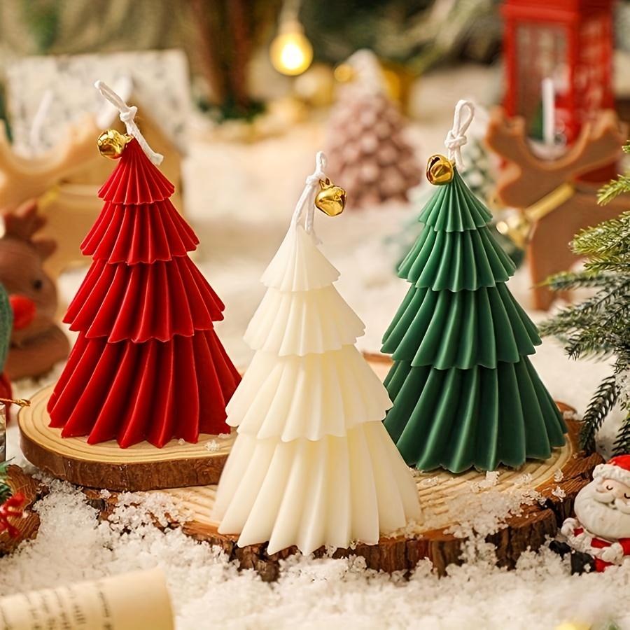 Christmas Tree Shaped Silicone Mold, Handmade Diy Candle Gypsum Cement, Holiday Decoration Production Mold
