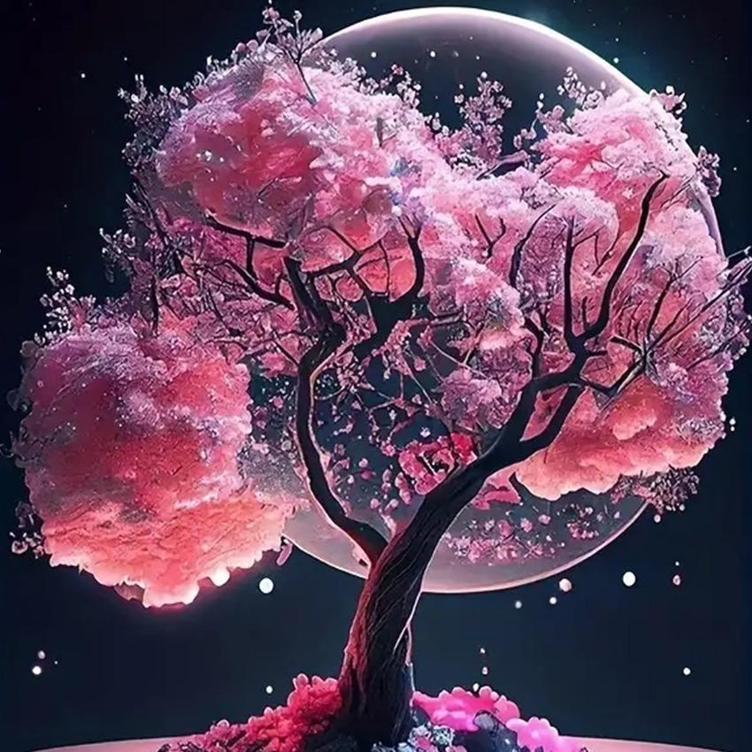 Diamond Painting 5D Full Diamond Painting DIY Square Diamond Round Diamond Home Landscape Moon Decoration Painting