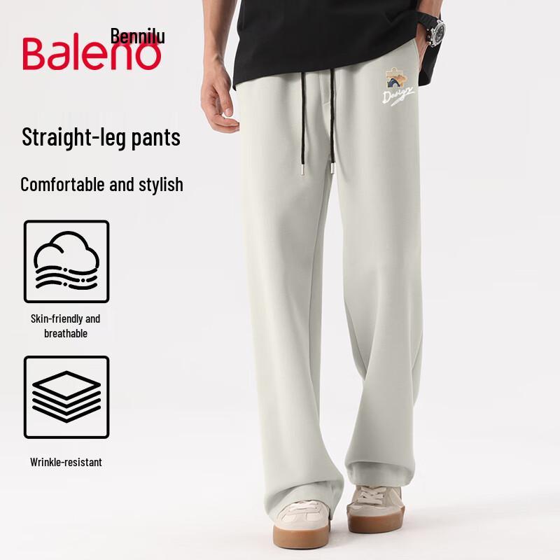 

Baleno Men s National Trend Print Wide-Leg Casual Pants XL