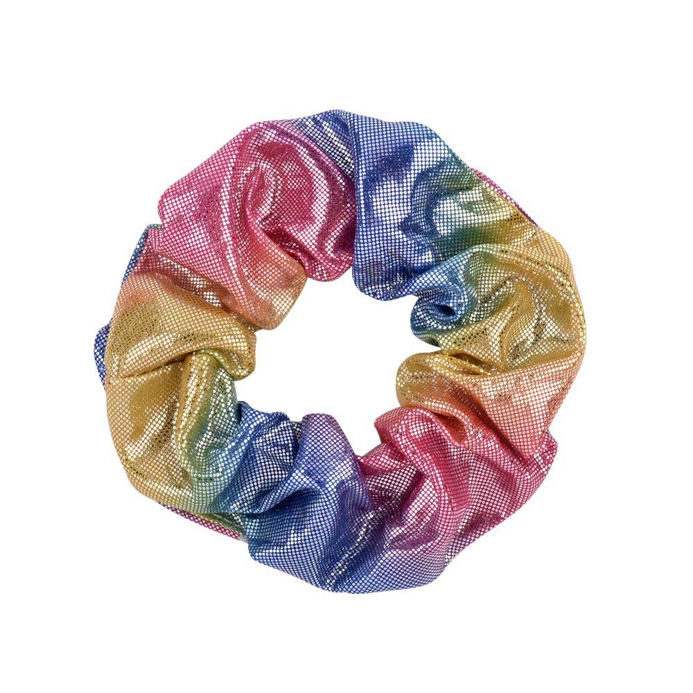 10 Stück Glänzende Metallic Scrunchies Haargummi Meerjungfrau Elastische Haarbänder Scrunchy Pferdeschwanzhalter Accessoires für Frauen Mädchen