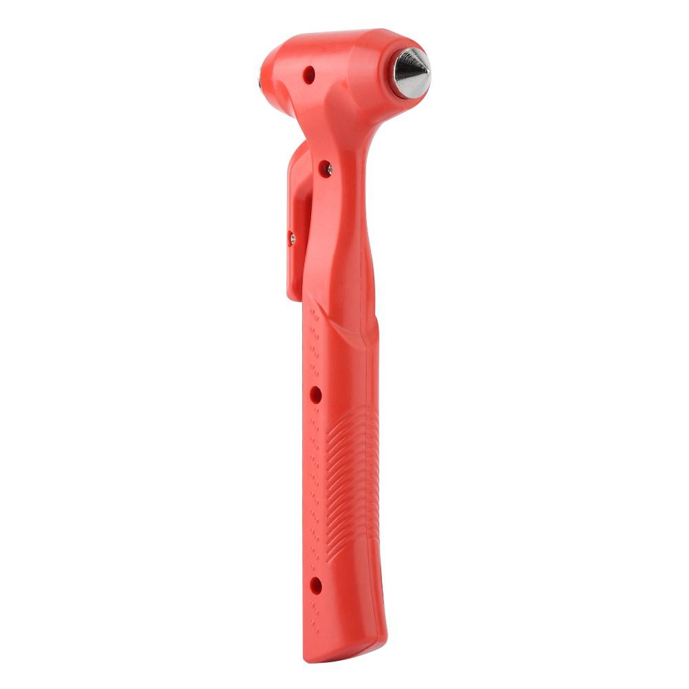 Car Safety Hammer Steel Emergency Escape Tool Seatbelt Cutter Window Breaker (Red Large)