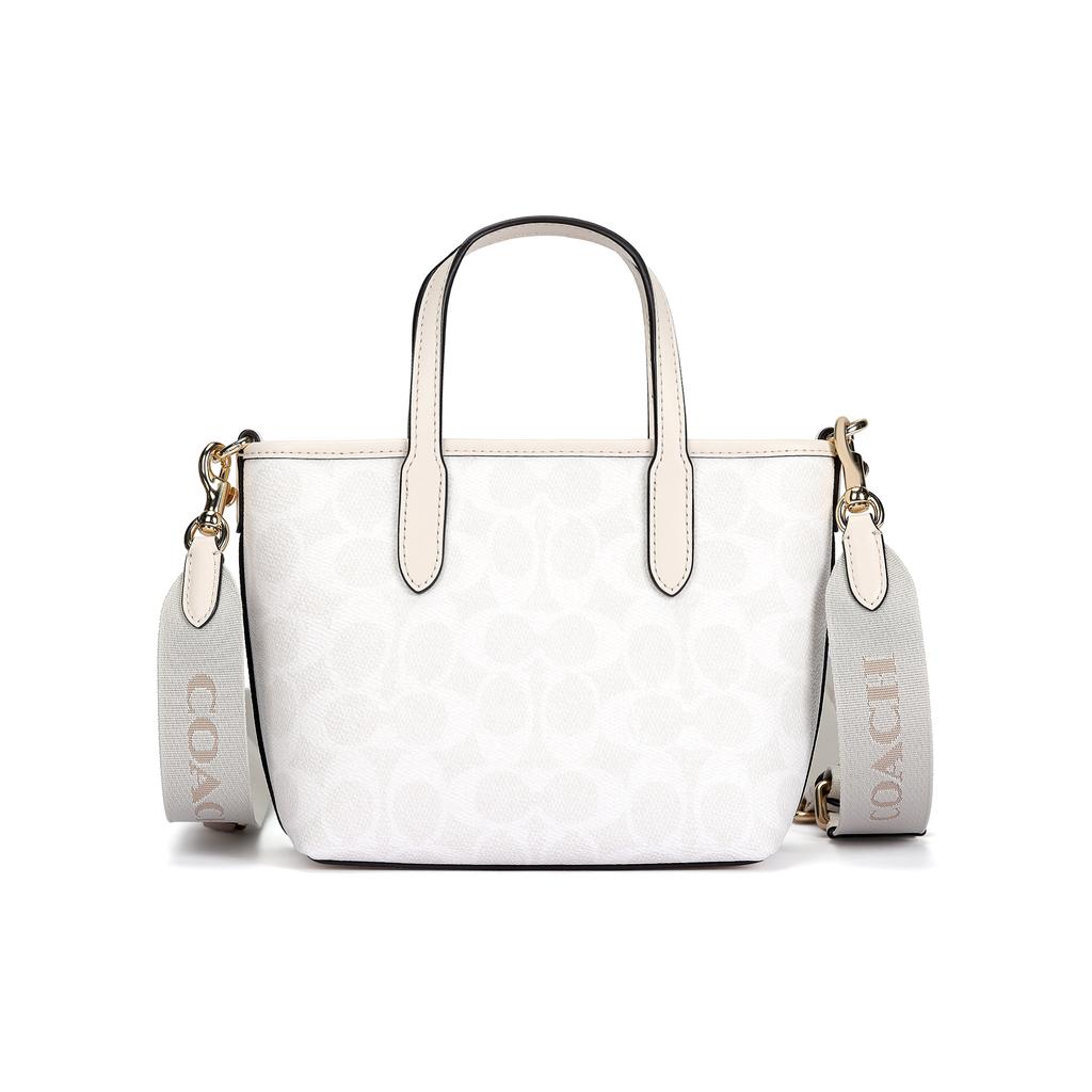 Coach City 15 Removable Shoulder Strap Tote Bag Women tote White CW032-IMXU5