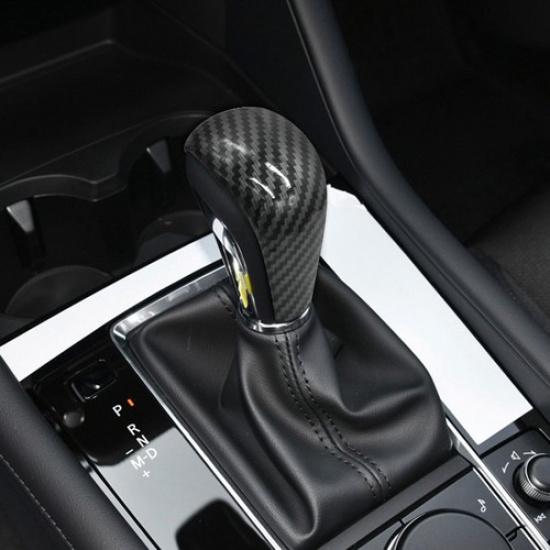 Carbon Fiber ABS Gear Shift Knob Head Cover Trim For Mazda 3 Axela CX-50 CX-30